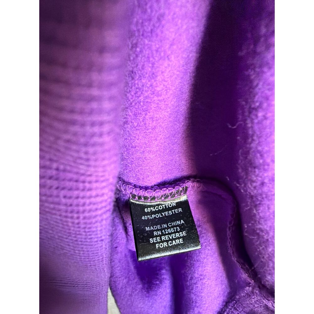 Minnesota Vikings NFL Hoodie Purple Graphic Football NWT XL - Picture 5 of 6